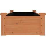  Povišena vrtna gredica s oblogom smeđa 120x45x25 cm od jelovine | shoptok.hr