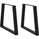  Noge za blagovaonski stol V-oblika 2 kom Crne 80 x (72-73,3) cm Čelik Cijene