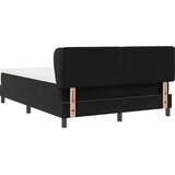  Krevet s opruga kutije s uzglavljem Crna 160 x 200 cm Baršun | shoptok.hr