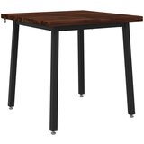 60 x 55 x 75 cm Čvrsto drvo akacije Tamno smeđa i crna | shoptok.hr