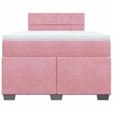Box spring krevet s madracem ružičasti 120 x 200 cm baršunasti | shoptok.hr