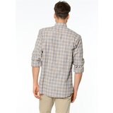 Dewberry G618 LINEN SHIRT-NAVY-BROWN | shoptok.hr