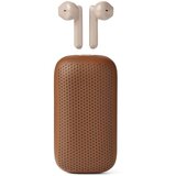 Lexon SOFTPOWER SPEAKERBUDS 2-v-1 True Wireless Slu&amp;scaron;alke in 3W bluetooth Zvočnik RJAVA Slike