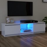 vidaXL TV ormarić s LED svjetlima bijeli 140 x 40 x 35,5 cm Cijene