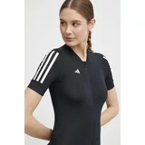 Adidas Kolesarska kratka majica Tempo črna barva, IR7934
