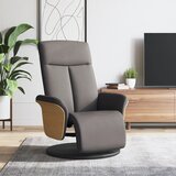  Naslonjač od tkanine s osloncem za noge smeđesivi | shoptok.hr