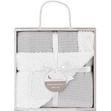 Interbaby Dvostrana Dekica 110x80 Honeycomb Grey | shoptok.hr