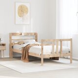  Okvir kreveta s uzglavljem 90 x 190 cm od borovine | shoptok.hr