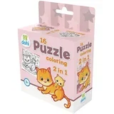 16-dijelna bojanka puzzle 2 u 1 - Mačka
