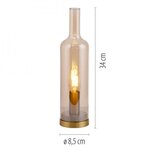 Just LIGHT. 14006-27 - Stona lampa BOTTLE 1xE14/25W/230V bežna/dimljena | Eponuda.com