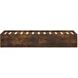  Posteljni okvir dimljen hrast 120x200 cm | Shoptok.si