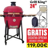 Grill King 24" keramični kamado žar s smokerjem in opremo, 61 cm, (21142330) | Shoptok.si