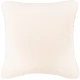 Krem in bela blazina Velvety, 45 x 45 cm