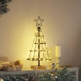  Božićno drvo u obliku čunja s stalakom Crna 60 cm Čelik | shoptok.hr