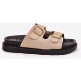 Boto Women's Platform Sandals With Buckles Beige Simbes | Eponuda.ba