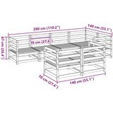  7-dijelni set vrtnih sofa od masivne borovine | shoptok.hr