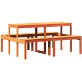  Stol za piknik voštano smeđi 160 x 134 x 75 cm masivna borovina | shoptok.hr
