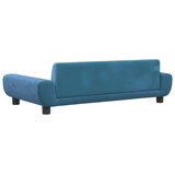  Krevet za pse plavi 100 x 54 x 33 cm baršunasti | shoptok.hr