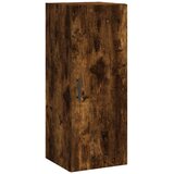  Visoka komoda dimljeni hrast 34,5x34x180cm konstruiranog drva | shoptok.hr