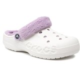 Crocs Natikači Baya Lined Fuzz Strap Clog 206633 White/Lavender | Shoptok.si