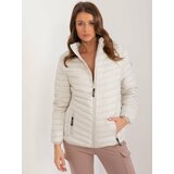 Fashion Hunters Light beige quilted jacket without hood SUBLEVEL cene