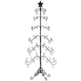  Kovinska novoletna jelka za dekoracijo črna 215 cm, (20887147) Slike