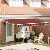 vidaXL Avtomatska Zložljiva Tenda Oranžna in Rjava 400x300 cm Cene