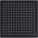  Glava za tuš od nehrđajućeg čelika 25 x 25 cm četvrtasta crna | shoptok.hr
