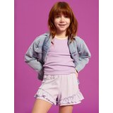 Sinsay Pamučne kratke hlače s ukrasnim volanima 2 pack | shoptok.hr