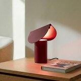 Thoro Bordo rdeča aluminijasta LED namizna svetilka (vi&amp;scaron;ina 15 cm) BISCUIT &amp;ndash; Slike