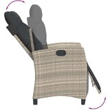  Vrtna jedilna garnitura 5-delna z blazinami sv. siv poli ratan | Shoptok.si