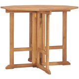 vidaXL zložljiva vrtna jedilna miza 90x90x75 cm trdna tikovina | Shoptok.si