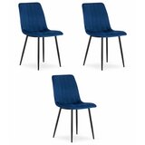 Brandless Stol LAVA - mornarsko modri žamet x 3, (22030829) | Shoptok.si