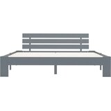  Okvir za krevet od masivne borovine sivi 160 x 200 cm | Eponuda.com