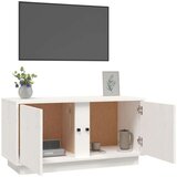 TV omarica bela 80x35x40,5 cm trdna borovina, (20731974) | Shoptok.si