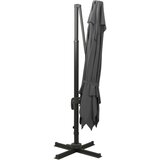  Konzolni vrtni suncobran s dvostrukim vrhom 300x300 cm antracit | shoptok.hr
