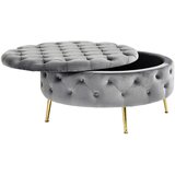 XORA TABURE, tekstil siva, zlate barve | Shoptok.si