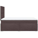  Krevet s oprugama i madracem tamnosmeđi 120 x 200 cm od tkanine | shoptok.hr