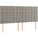  Box spring postelja z vzmetnico LED svetlo siva 180x200cm žamet, (20790634) | Shoptok.si