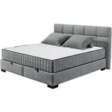 MID.YOU POSTELJA Z VZMETNICO 160 cm x 200 cm , tekstil, leseni material antracit | Shoptok.si