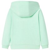  Dječja majica s kapuljačom i patentnim zatvaračem jarkozelena 104 | shoptok.hr