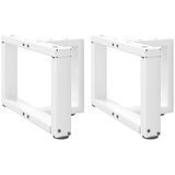  Noge za klub stolić T-oblika 2 kom Bijele 40x25x(30-31) cm Čelik | shoptok.hr