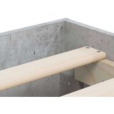 Okvir kreveta s ladicama siva boja betona 135x190 cm drveni | shoptok.hr