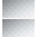 Aluminijske checkerske ploče 2 kom - protuklizne 90x50 cm | shoptok.hr