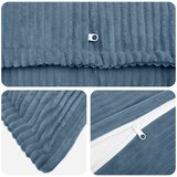  Presvlaka za jastuk 6 kom. HOUTEN Plava 50 x 70 cm Kord | shoptok.hr