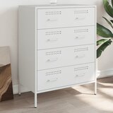 Maison Chic Komoda - Predalnik bela 68x39x89 cm jeklo, (21715684) | Shoptok.si