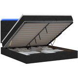  Krevet od pjene s madracem i LED-om Crna 140 x 190 cm Tkanina | shoptok.hr