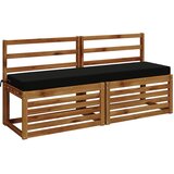  Jastučić za klupu SOEST 100% poliester Crna 160 x 40 x 8 cm Slike