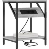 vidaXL Nočna omarica Siva sonoma 38 x 30 x 48 cm Konstruiran les | Shoptok.si
