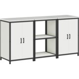 vidaXL Kuhinjski set za pohranu 3 pcs Bijela 180 x 50 x 92 cm | shoptok.hr